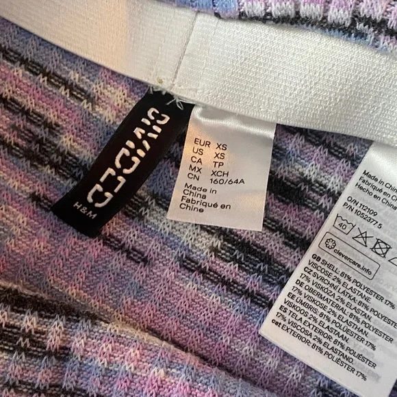 Divided Pastel Patterned Skirt Set - Picture 5 of 6